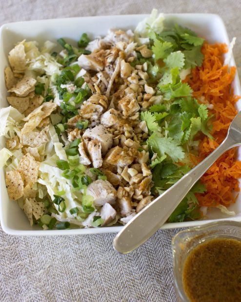 Turkey and Napa Cabbage Salad with Lime-Ginger Vinaigrette